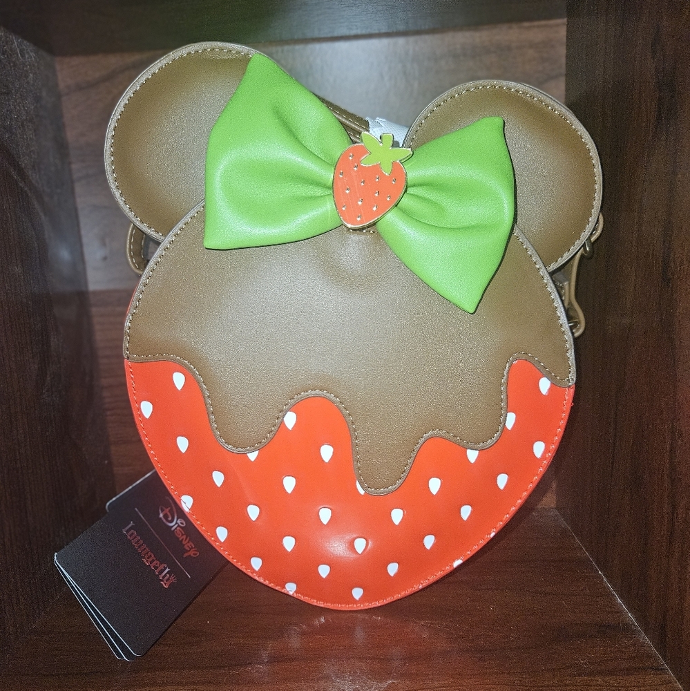 Loungefly Disney Minnie Mouse Chocolate Dipped Strawberry Ears Scented CB